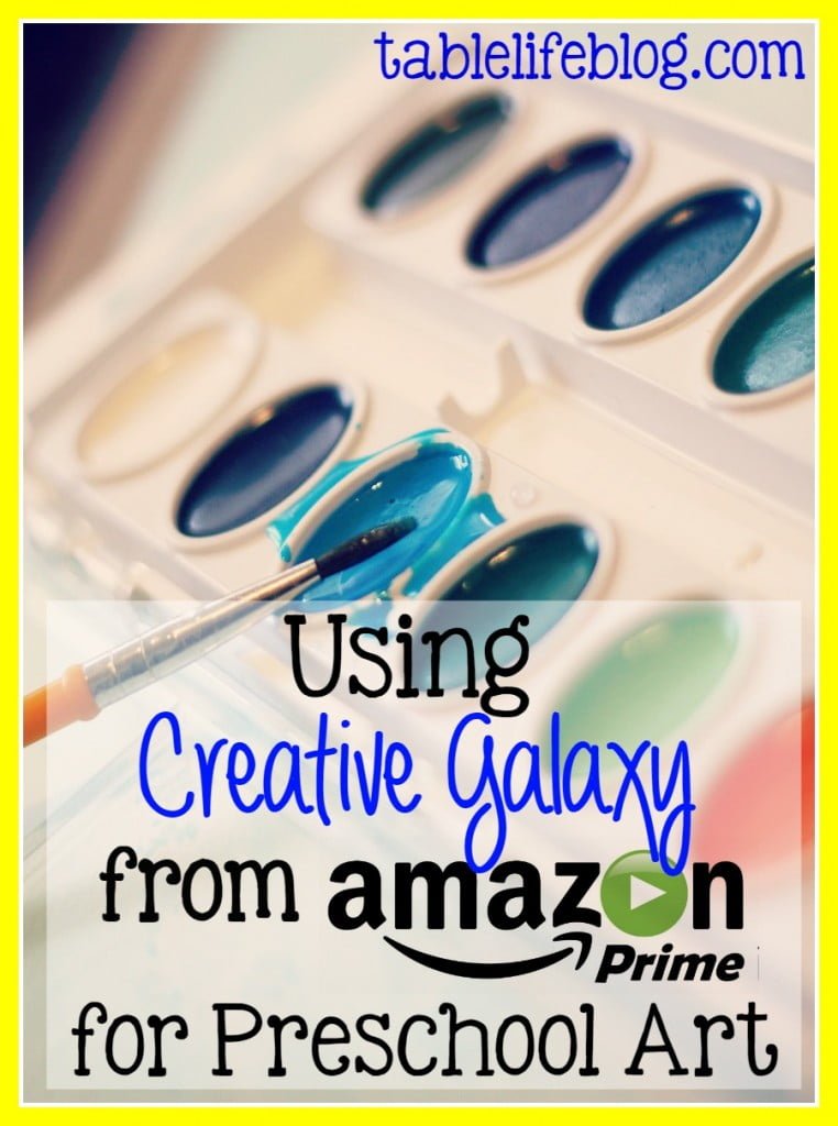 Using Amazon's Creative Galaxy for Preschool Art