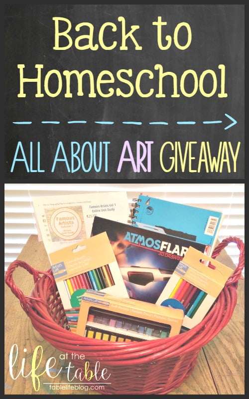 Back to Homeschool: All About Art Giveaway