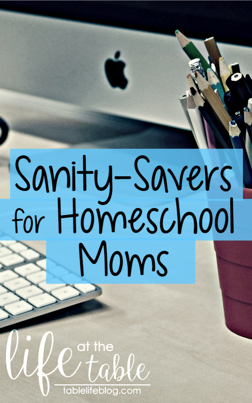 Sanity-Saving Supplies for Homeschool Moms