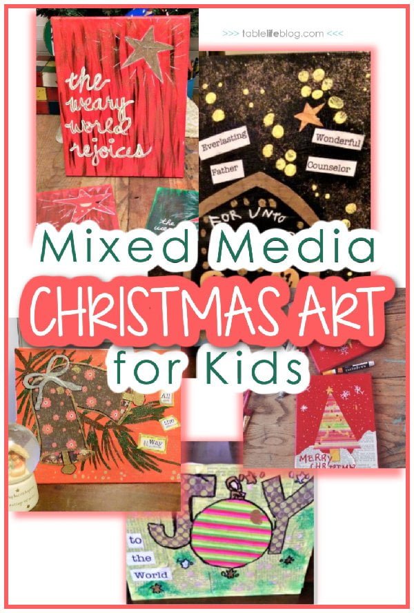 Looking for some art inspiration to add to your holiday homeschool plans? We've got 5 awesome mixed media Christmas art ideas to share with you!