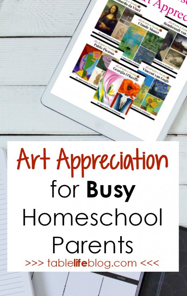 Art Appreciation for Busy Homeschool Parents