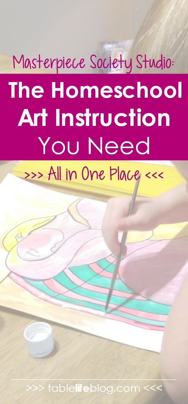 Masterpiece Society Studio: The Homeschool Art Instruction You Need All in One Place