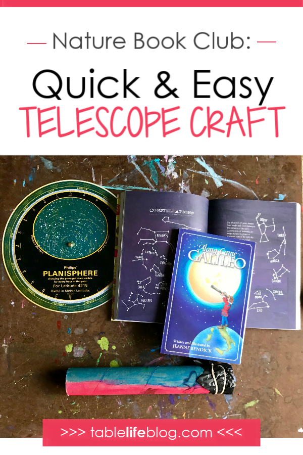 Nature Book Club: Easy Telescope Craft for Kids