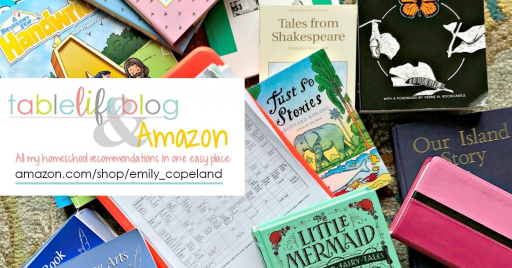 Find our favorite homeschool resources on my Amazon page!