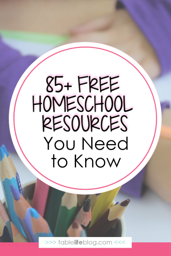 85+ Free Homeschool Resources to Keep in Your Back Pocket