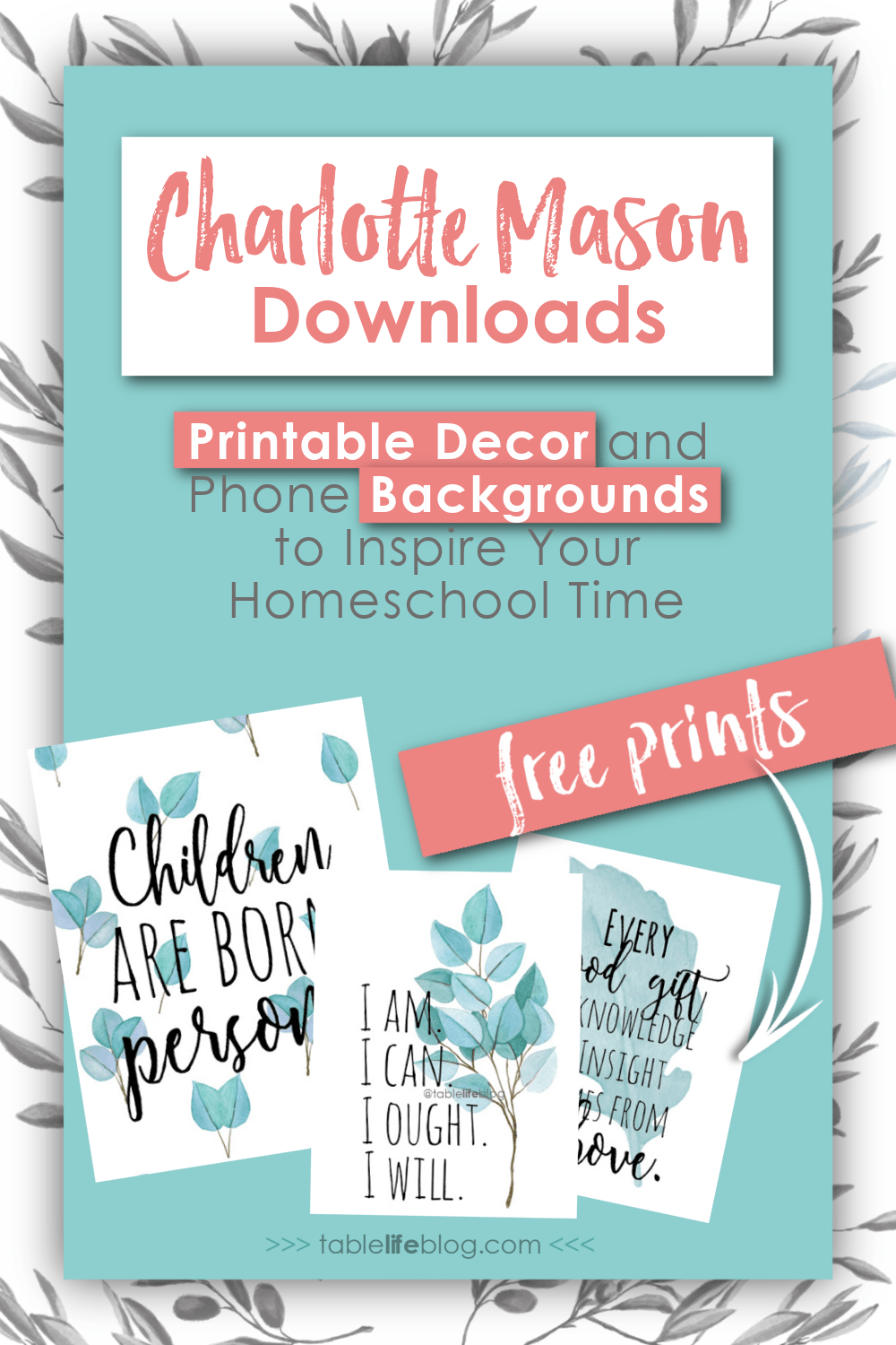 Looking for some inspiration and encouragement for your homeschool journey? Today I'm sharing some of my favorite Charlotte Mason quotes with you. Better yet, I've created graphics for social sharing, phone backgrounds, and printables with these quotes.
