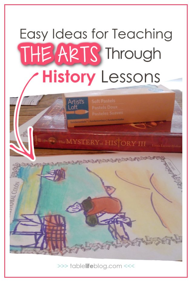 Art and music don't have to be left out of your homeschool plans. Here's how to include them in your history lessons.